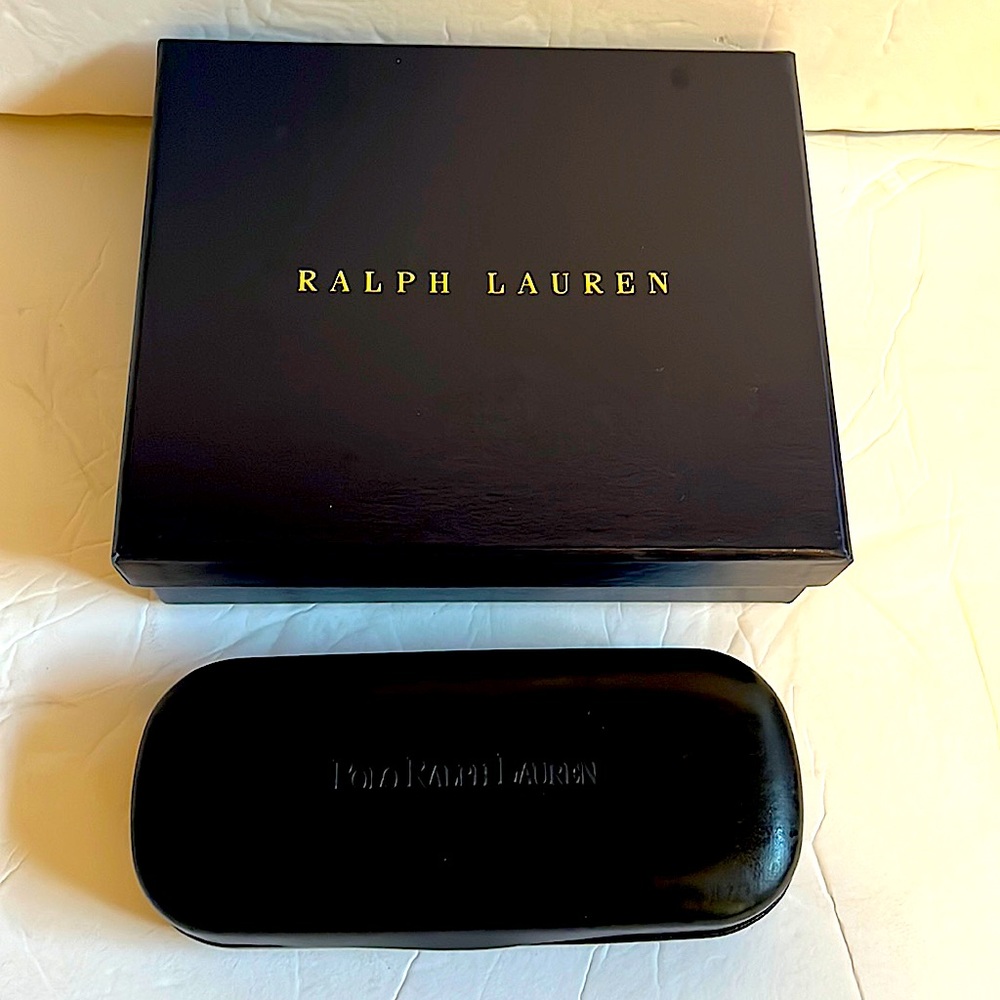 Ralph Lauren & Polo Ralph Lauren box & glass case bundl navy Ralph Lauren box